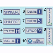 Etichette adesive segnaletiche A - 10 - Aria Condizionata Conf. 10 Pz