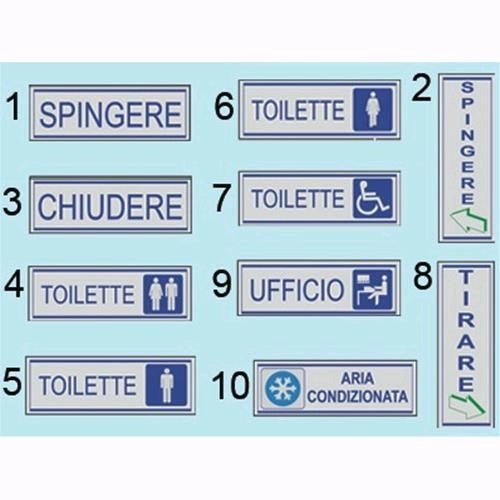 Etichette adesive segnaletiche A - 10 - Aria Condizionata Conf. 10 Pz