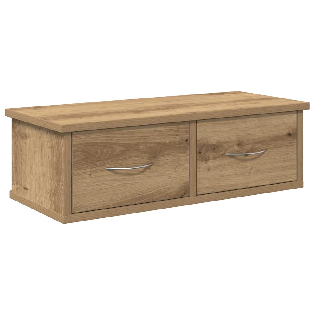 Armadietto a Muro Rovere Artigianale 60x26x18,5cm in Truciolato