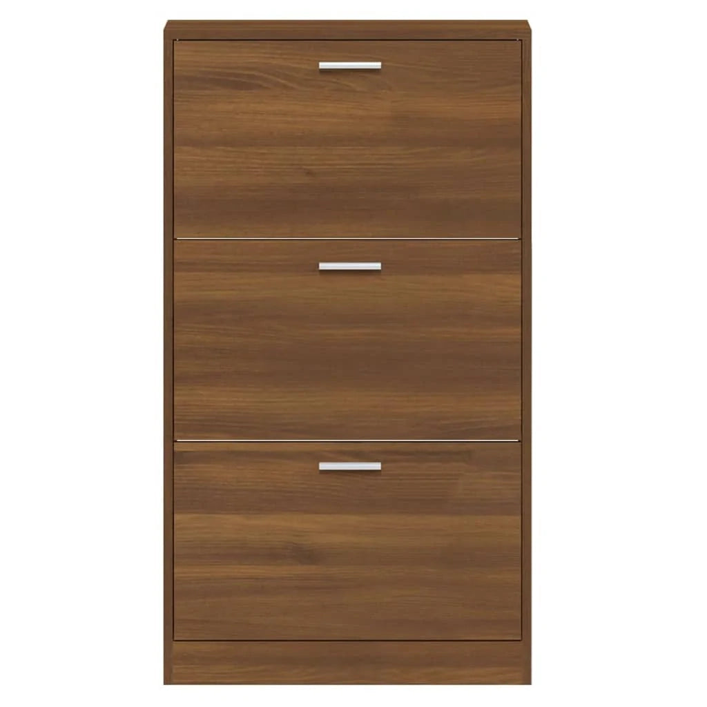Scarpiera mobile contenitore per scarpe mobile per ingresso/corridoio/soggiorno 59 x 17 x 108 cm legno ingegnerizzato marrone 02_0021631