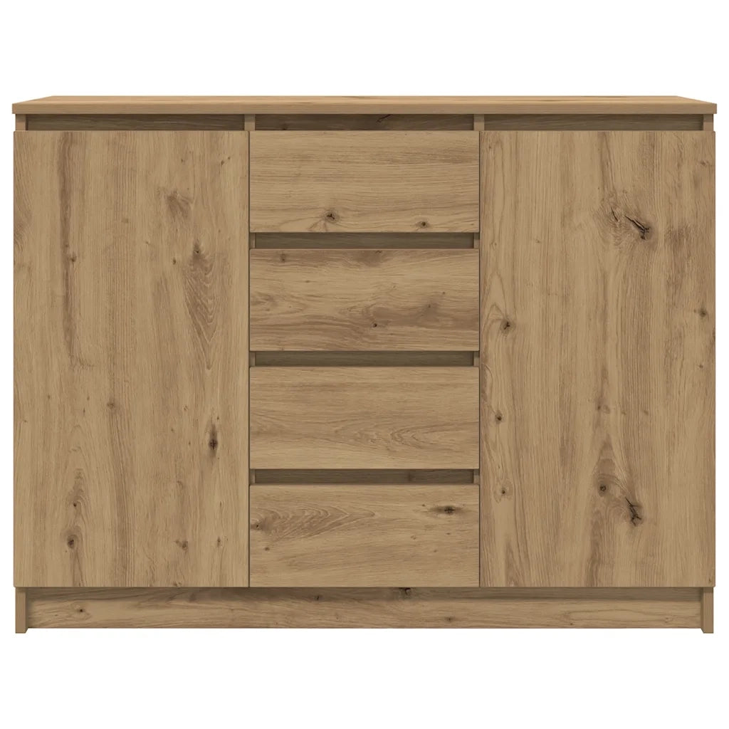 Credenza con Cassetti Rovere Artigianale 100,5x35x76 cm 3328452