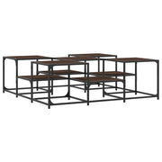 Tavolino salotto | Tavolino da caff¨¨ | Tavolino da Soggiorno Rovere Marrone 121x121x40 cm Legno Multistrato