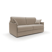 Evans Divano letto matrimoniale in tessuto impermeabile T13 169 cm (mat. 140x197) beige
