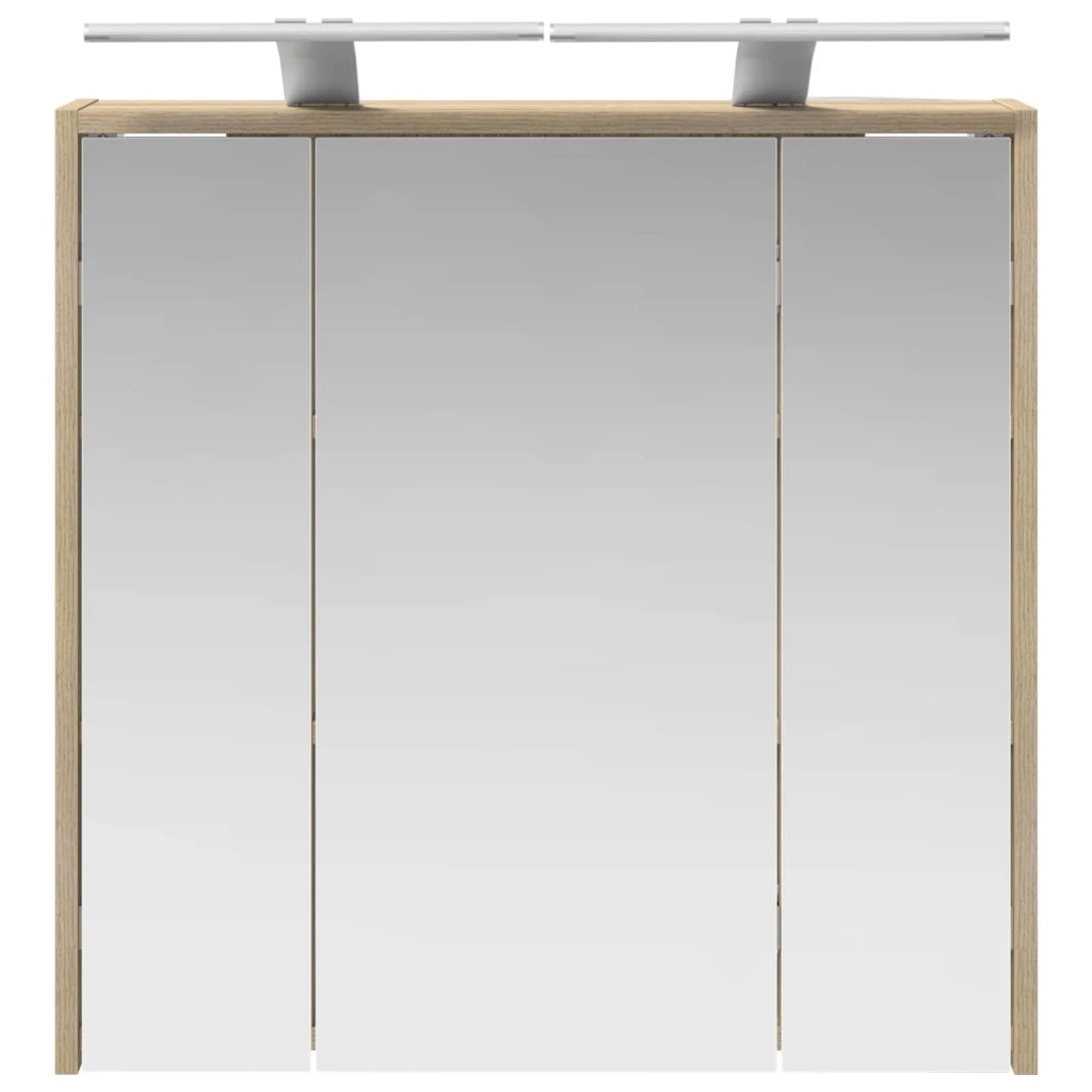 Mobiletto per specchio da bagno Rovere Sonoma