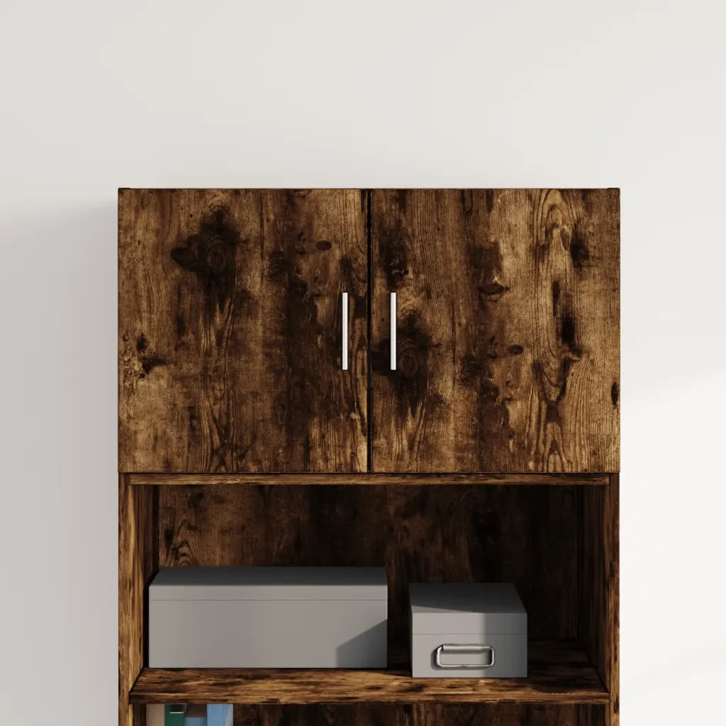 Armadietto a Muro | Mobile a Parete Rovere Fumo 70x42,5x40 cm in Legno Multistrato