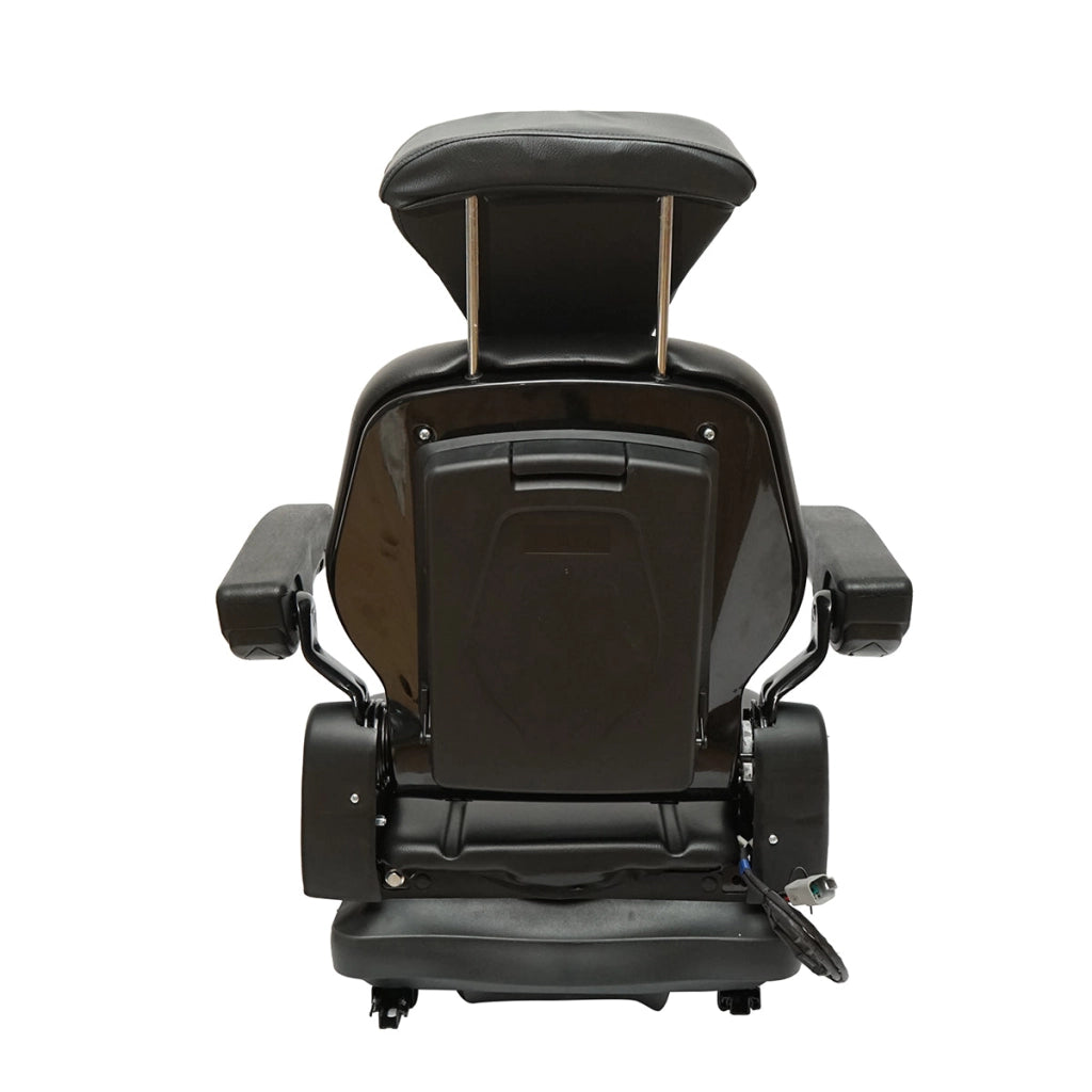 Sedile universale regolabile per trattore con cintura di sicurezza e braccioli 610x390mm