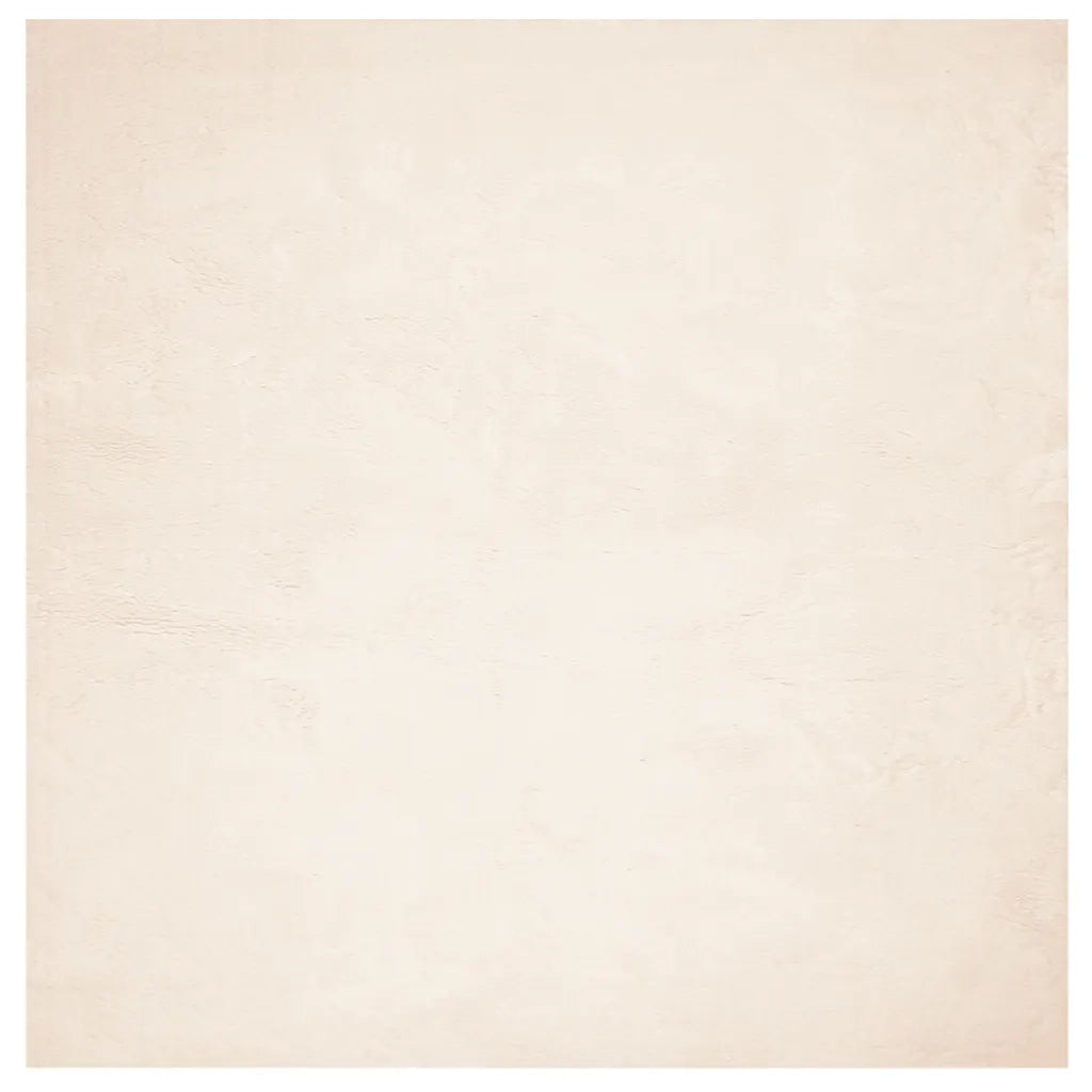 Tappeto a Pelo Corto HUARTE Morbido e Lavabile Beige 120x120 cmcod mxl 133952