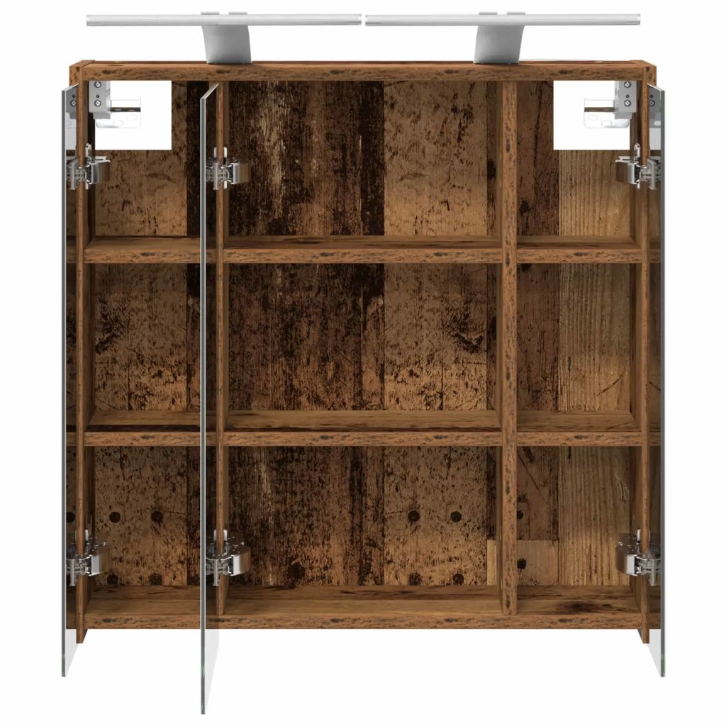 Mobiletto per specchio da bagno Legno vecchio