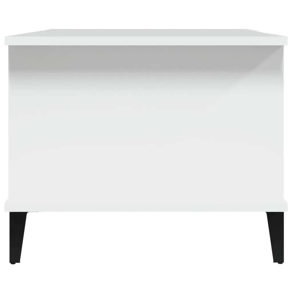 Tavolino da Salotto Bianco 90x50x40 cm in Legno Multistrato cod mxl 26147