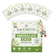Akitaink 6 Sacchetti Profumati Smeraldo Armadi