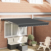 vidaXL Tenda Retrattile Antracite 300x250 cm Tessuto