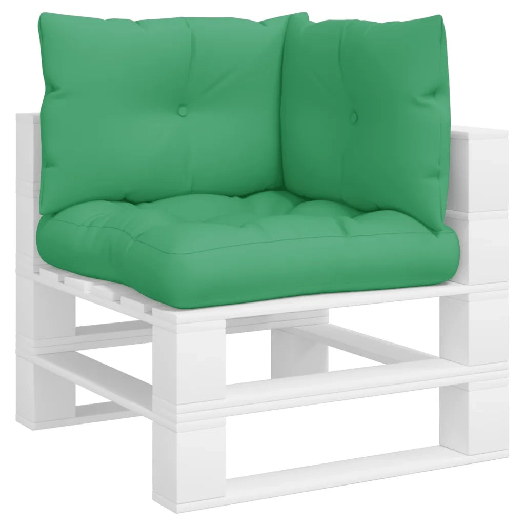 Cuscini per Pallet 3 pz Verdi in Tessuto 360861