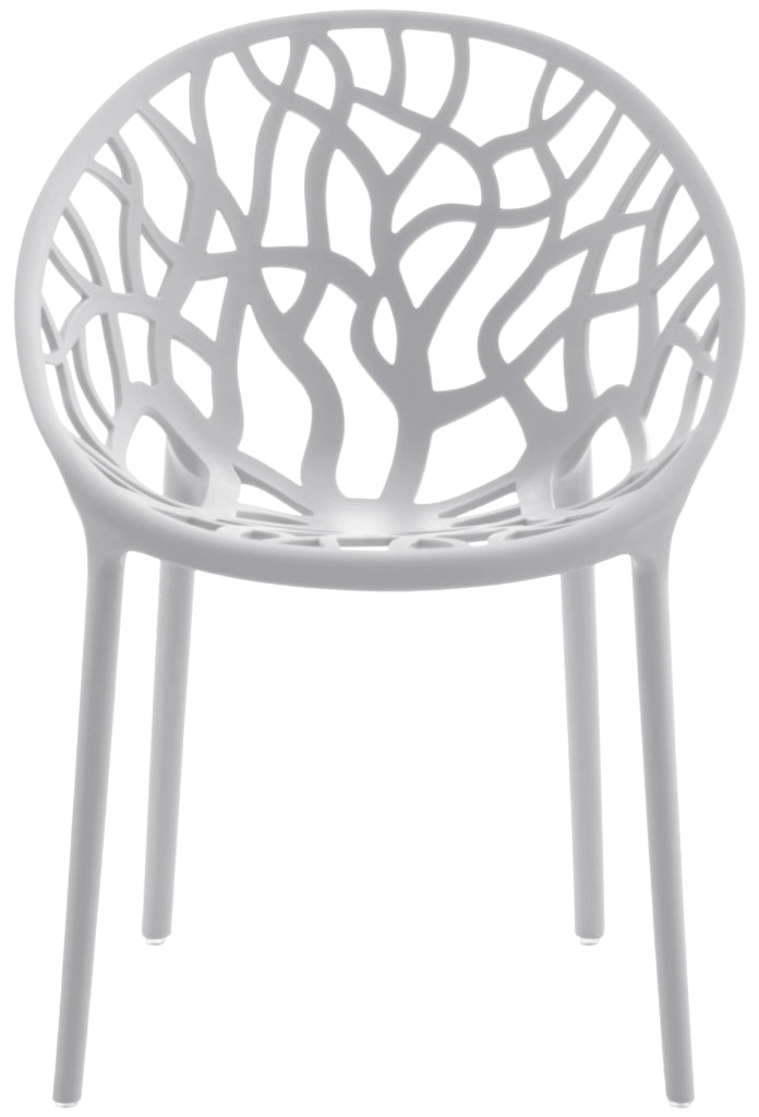 Set 4 sedie da giardino HOPE grigio chiaro