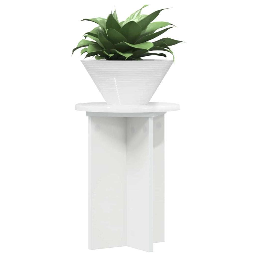 Supporto per piante | Sostegno per piante 2 pz Bianco Lucido ?29,5 x 40 cm