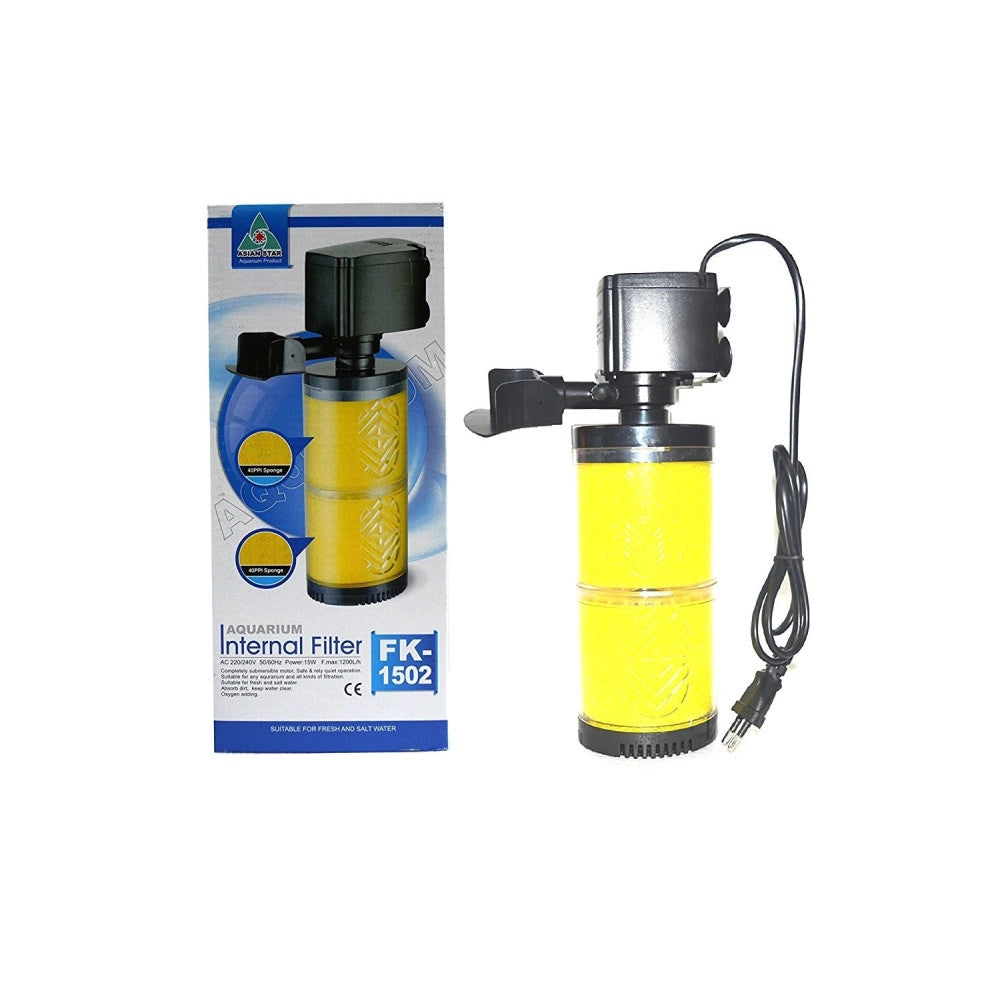 Trade Shop - Filtro Immersione Acquario Acqua Dolce E Salata 1200l/h Pompa Interna Fk-1502 -