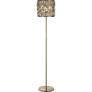Piantana Classico Gioiello Acciaio Ottone Vetro 1 Luce E27
