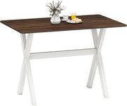 Tavolo da Pranzo per da 110 cm per 4-6 Persone, Tavolo Rettangolare in Legno con Piano Testurizzato in Effetto Legno, Tavolino Cucina per Soggiorno e Ufficio, 110 x 71 x 76 cm