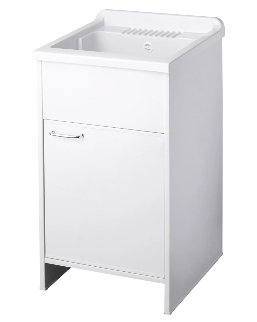 Mobile LAVATOIO in PVC in KIT di montaggio - 50X50 per Interni/Esterni - CR - Col: BIANCO