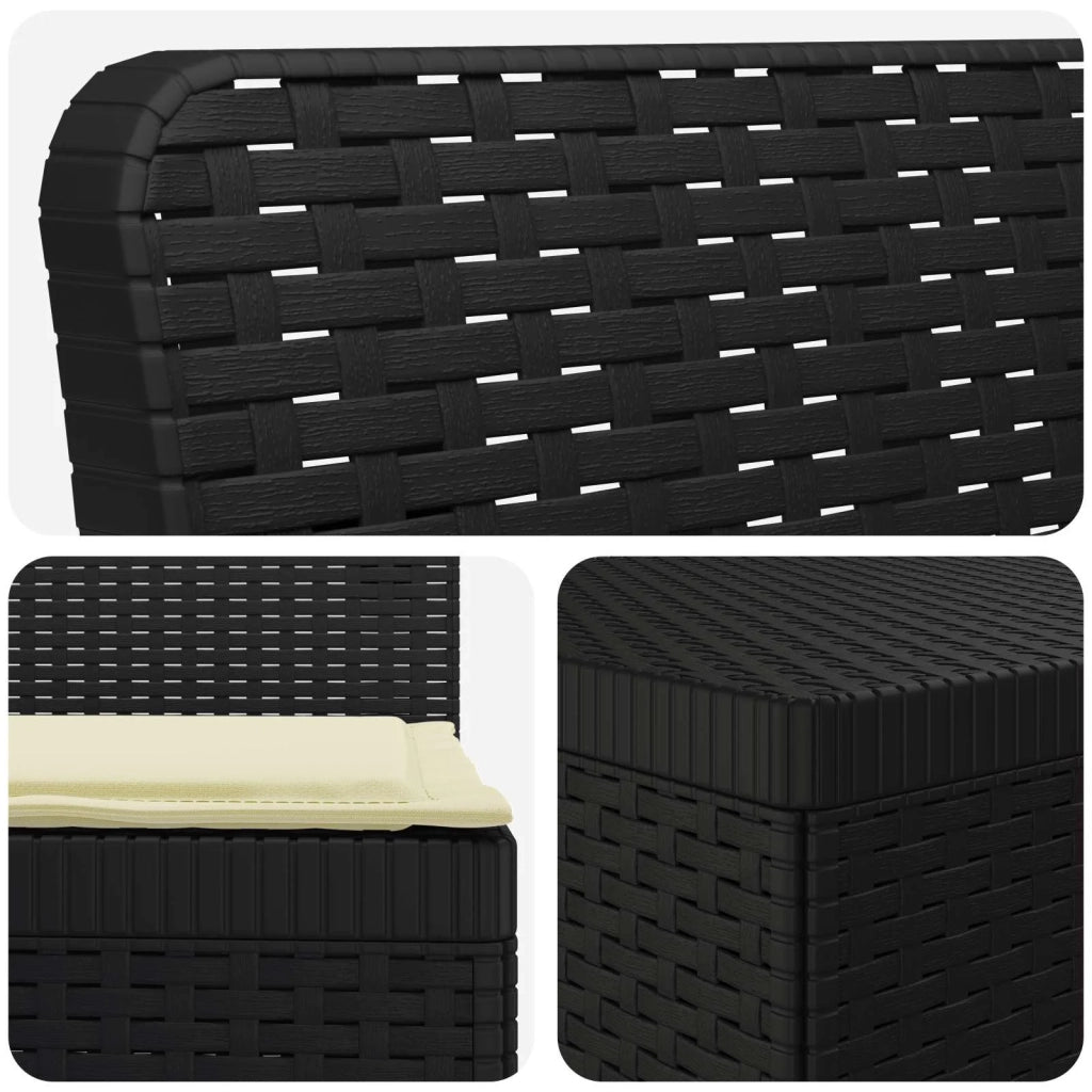 Divano da Giardino 5 Posti con Cuscini Stile Rattan PP 3444070