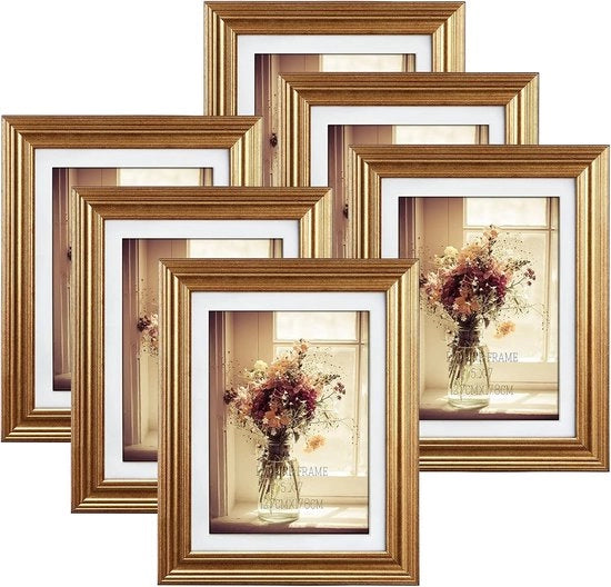 Set di cornici per foto - 6 pezzi - per foto 5x7 e 6x8