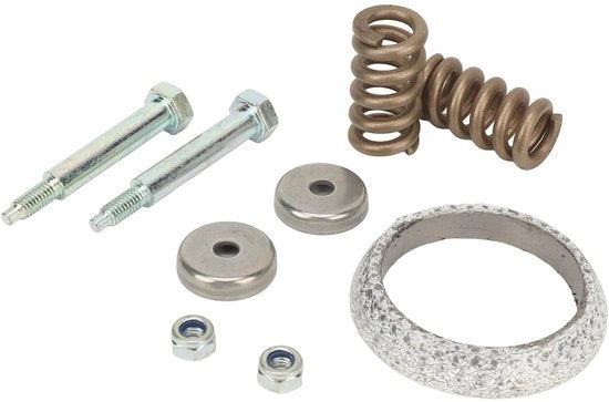 Set di riparazione per fissaggio della colletta di scarico - Sostituzione del sistema - Materiale metallico - 9 pezzi - Compatibile con C2/C3/1007/206/207/307 - Numero di riferimento OE 179774 - Sistema di connessione di scarico