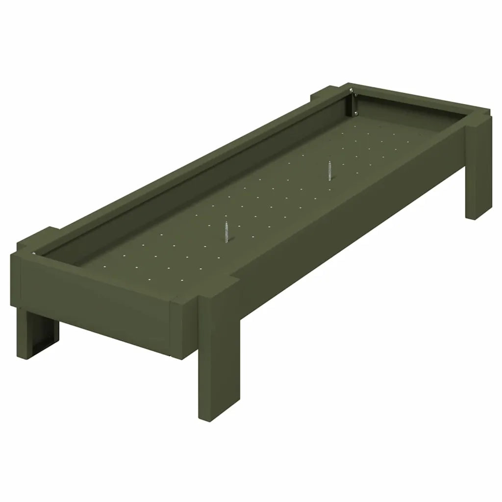 Mangiatoia per polli Verde oliva 80 x 28 x 13.5 cm CFW8842699