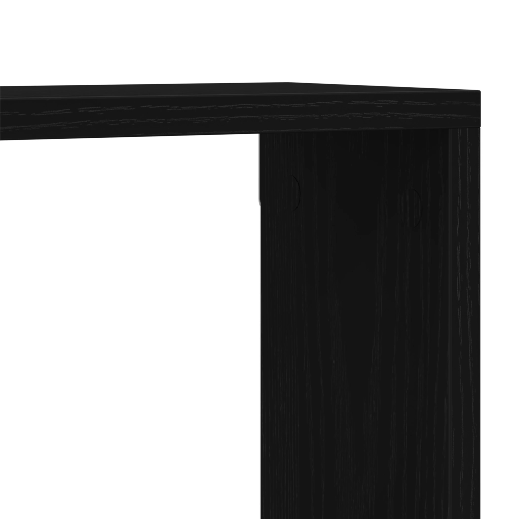 Armadio a Muro  Nero Rovere 90x15x119,5 cm in Legno Ingegnerizzato