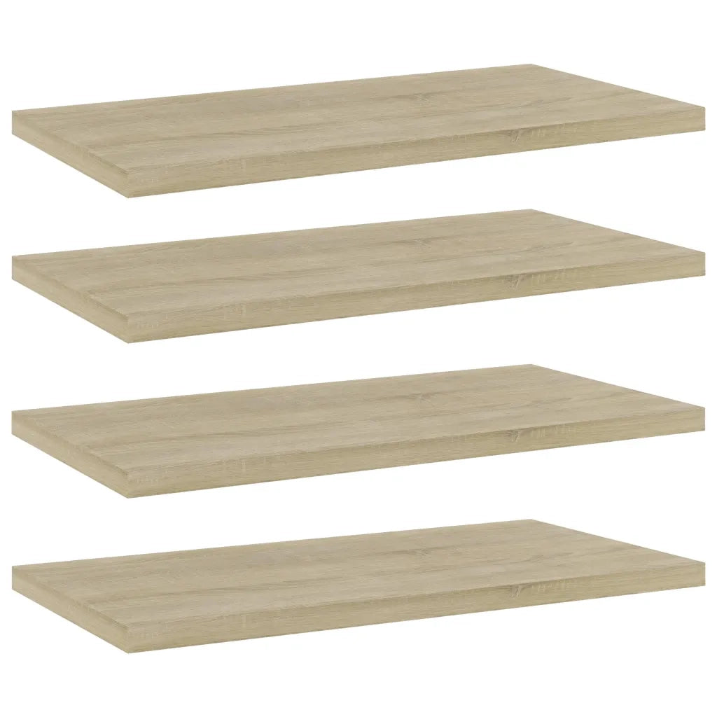 Ripiani per Libreria 4pz Rovere Sonoma 40x20x1,5cm Multistrato 805144