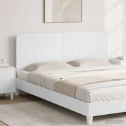 Testiera da Muro DELFT Bianco Lucido Legno ingegnerizzato 897179