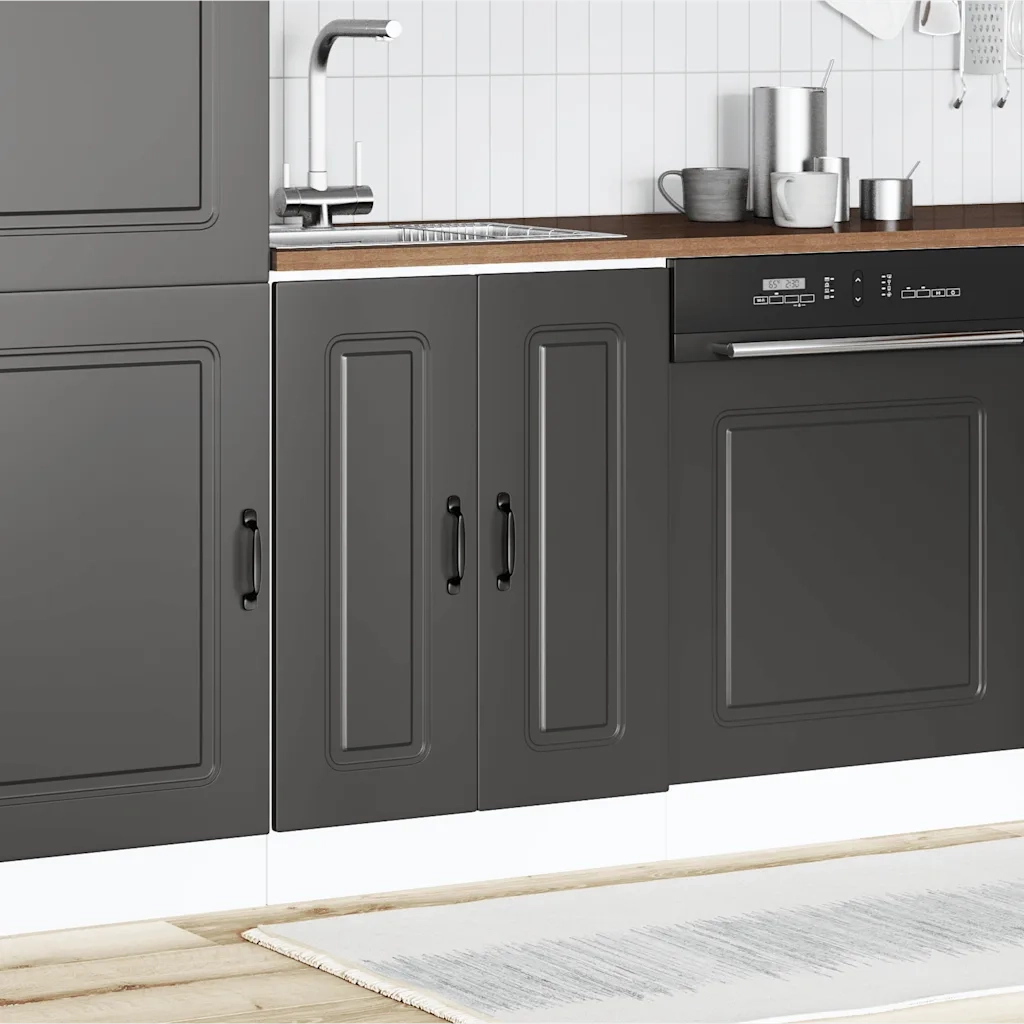 Mobile base lavello Kalmar Nero 60x46x81,5 cm in Truciolato