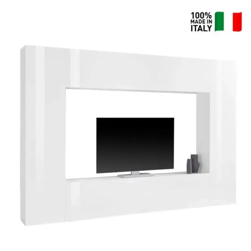 Parete attrezzata soggiorno porta TV 2 colonne pensile sospeso Joy Mold