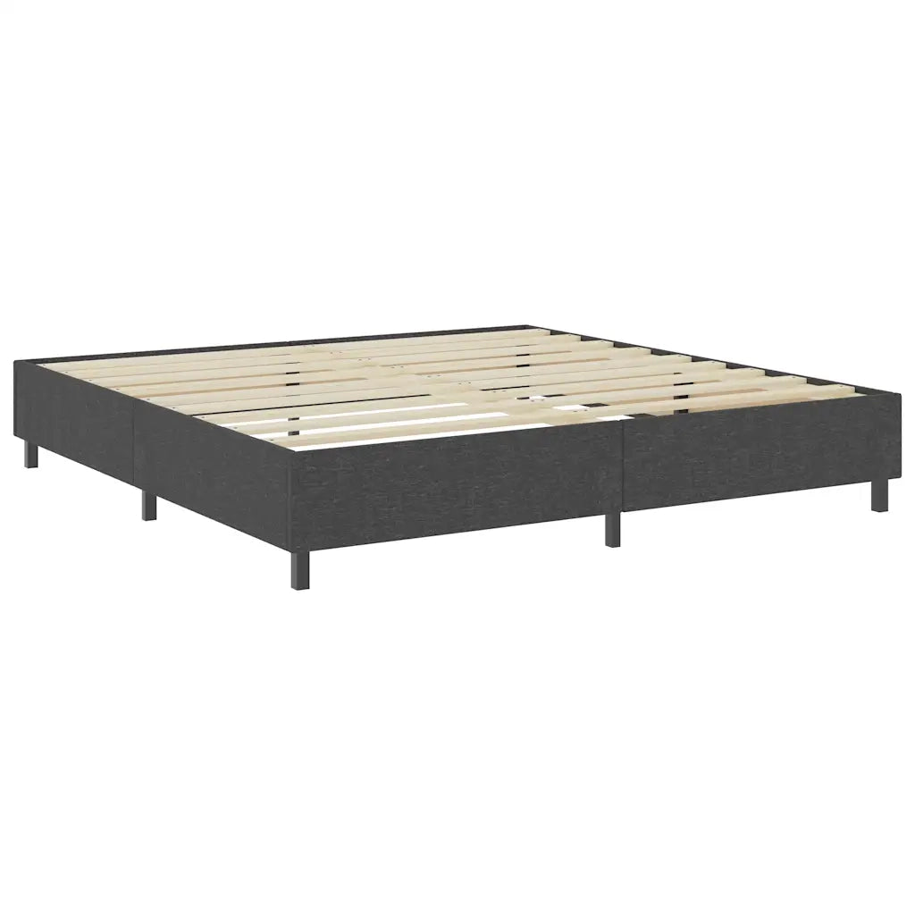 Letto matrimoniale | Letto per adulti | Letto a Molle Grigio in Tessuto 200x200 cm