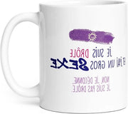 Moka con testo divertente - idea regalo per amici o coppie - fratelli - compleanno Natale - divertimento