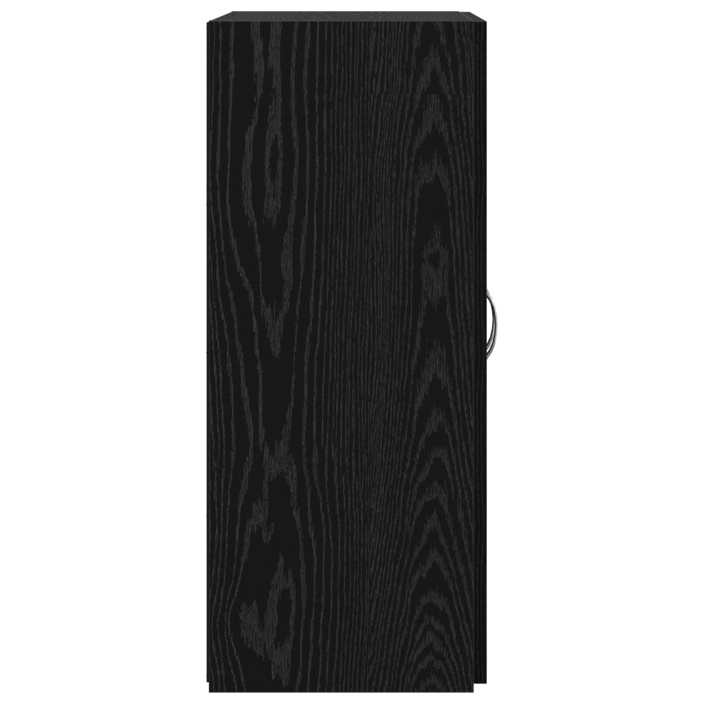 Armadio Ufficio Rovere Nero 60x32x77.5 cm Legno Ingegnerizzato