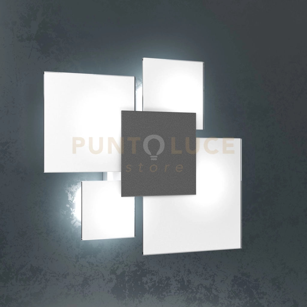 UPGRADE-45 APPLIQUE-PLAFONIERA 4 LUCI GRIGIO ANTRACITE 1148-45-GA