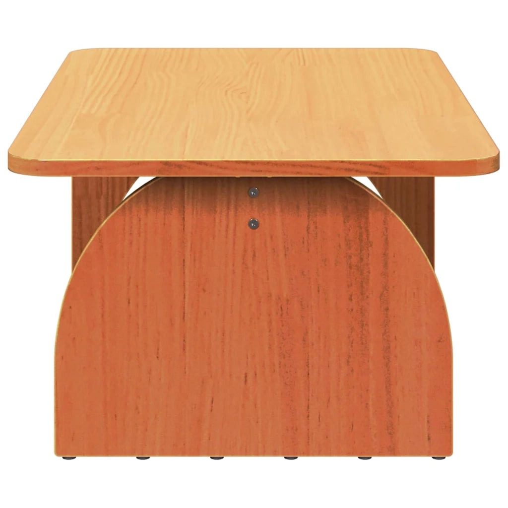 vidaXL Tavolino da salotto Cera marrone 80 x 50 x 31 cm
