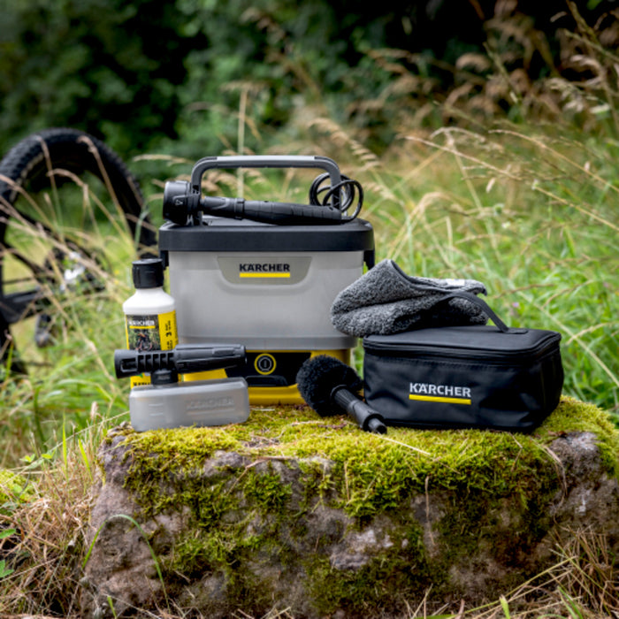 KARCHER Idropulitrici portatili OC 4 + Bike Kit - Pressione variabile: Bassa pressione  - Portata: max. 2 l/min - Dispositivo alimentato a batteria: 1