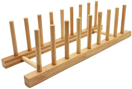 Organizzatore per armadi cucina in bambù - 8 fessi