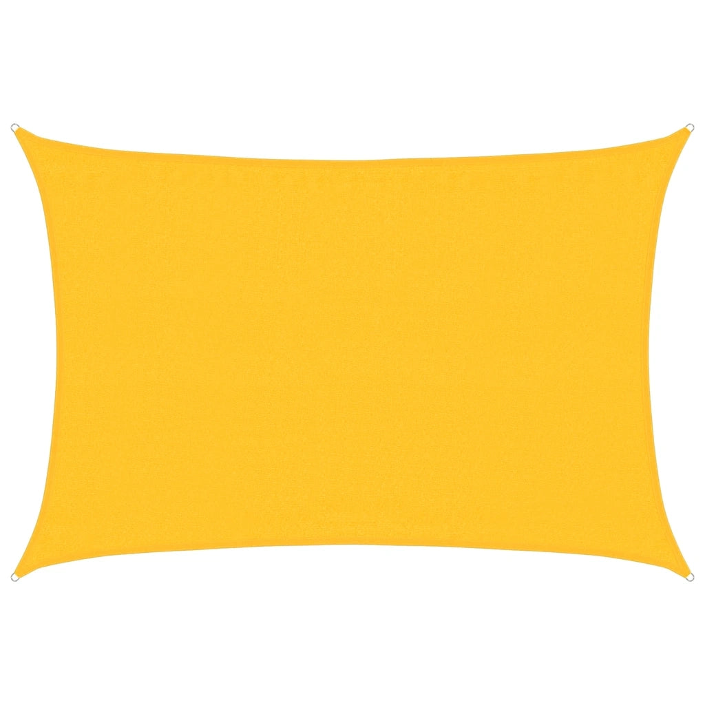 Vela Parasole 160 g/mÂ² Rettangolare Giallo 3,5x5 m in HDPE