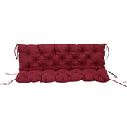 Cuscino per panca a 3 posti 150 x 98 x 8 cm, cuscino per panca con lacci, cuscino per seduta, cuscino per sedia da esterno/interno, cuscino per