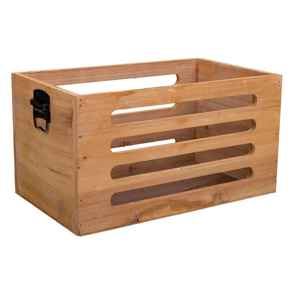 Set di 3 scatole in legno marrone