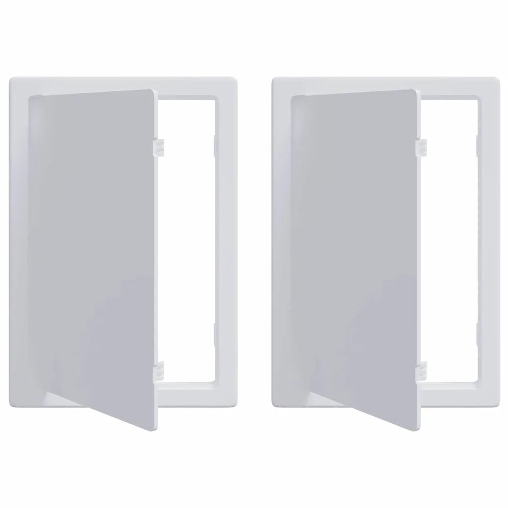 Pannelli di Accesso 2 pz Bianco 15 x 23 cm Plastica ABS CFW8155178
