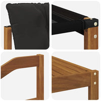 Set di divani da esterno con cuscino 8 pcs Naturale e Nero 3369275