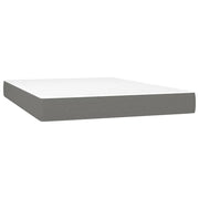 Materasso a Molle Insacchettate Rigidit¨¤ Media Grigio Scuro 140x190x20 cm