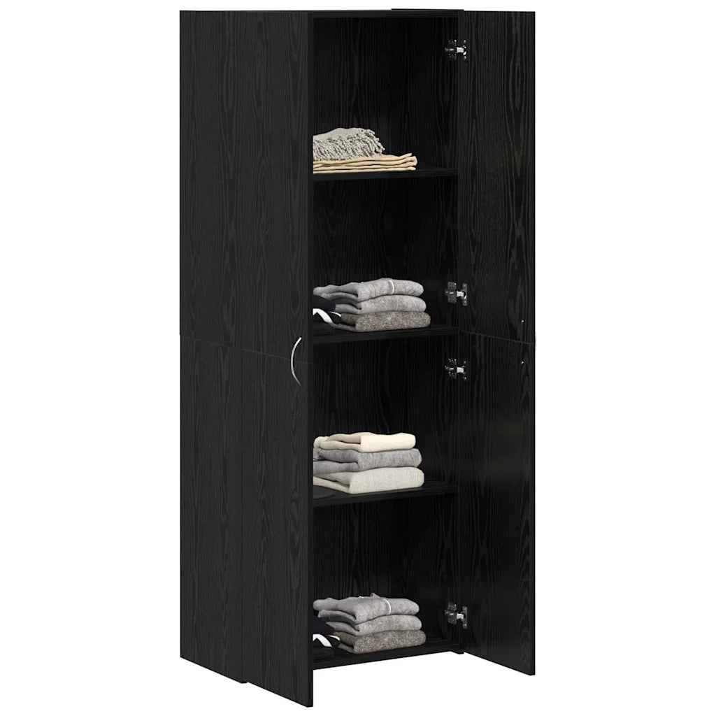 Mobile per Ufficio Rovere Nero 60 x 32 x 152,5 cm CFW3509602