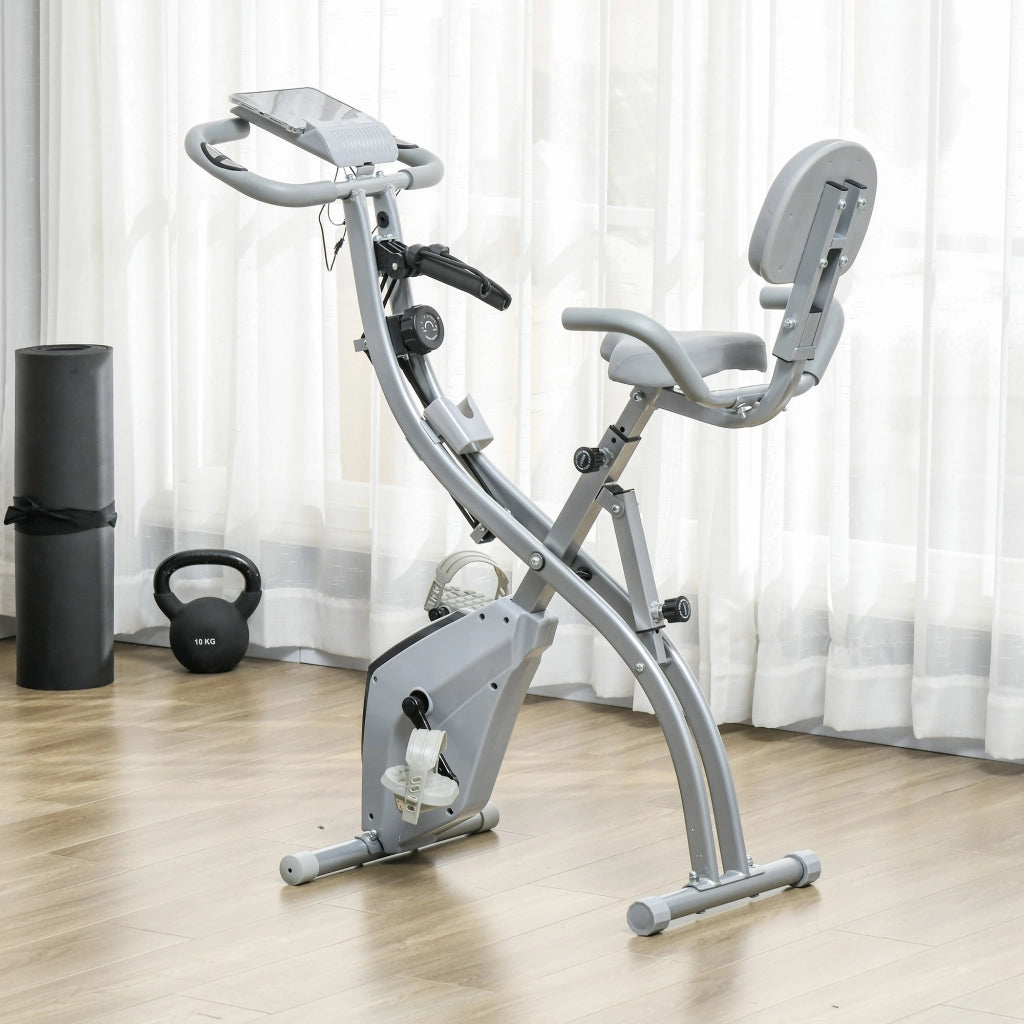 Bicicletta ellittica pieghevole ¨C Minimal ¨C 8 livelli resistenza magnetica, sella regolabile, nero grigio