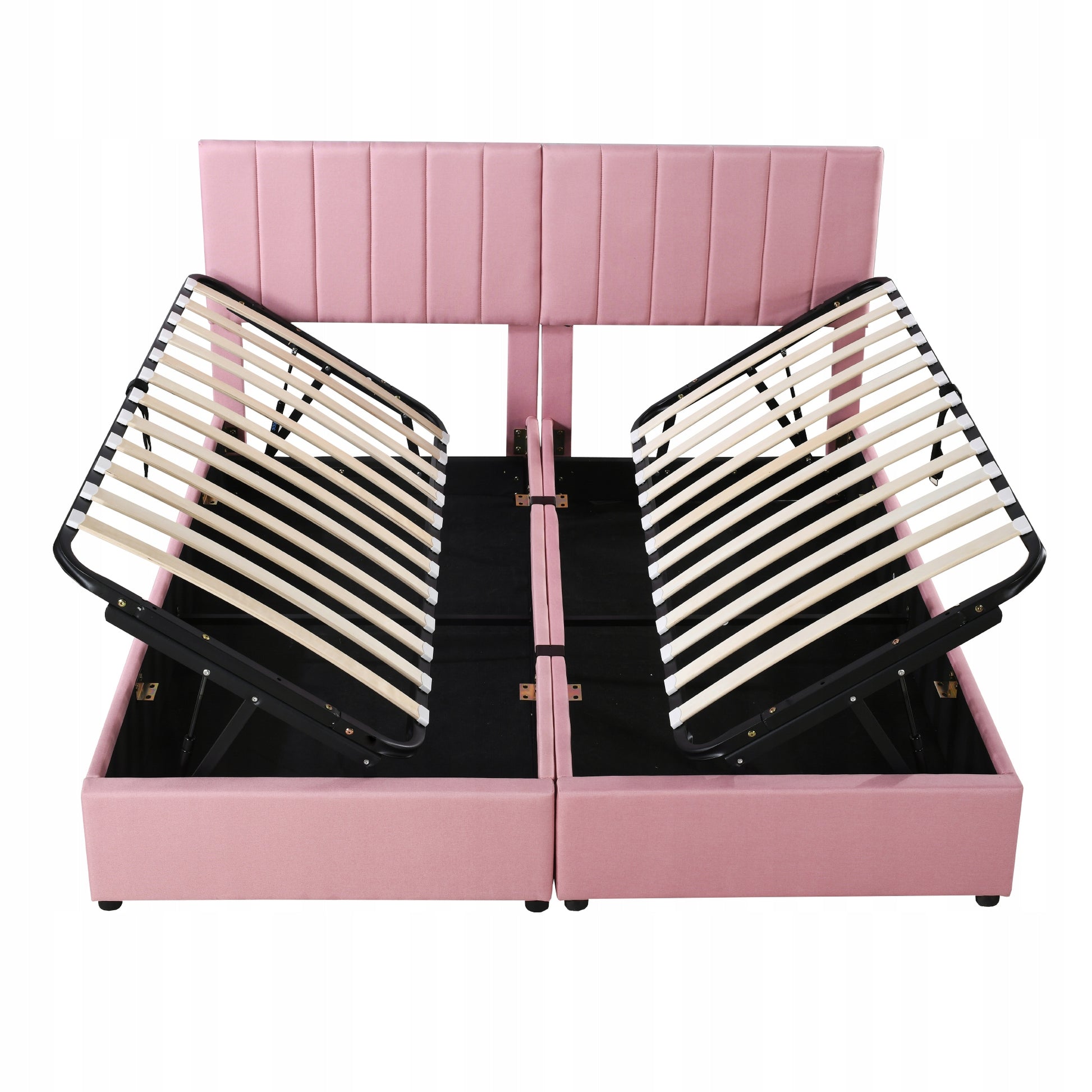 Letto matrimoniale 180x200 - Xylo - Con idraulica, rosa, senza materasso