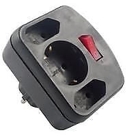 REV combi adapter, 2+1 fold adattatore e invertitore 3500 W Nero