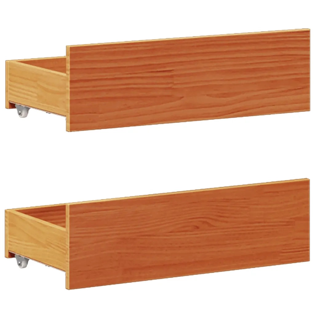 Giroletto senza Materasso con Testata Marrone Cera 150x200 Pino 3308764
