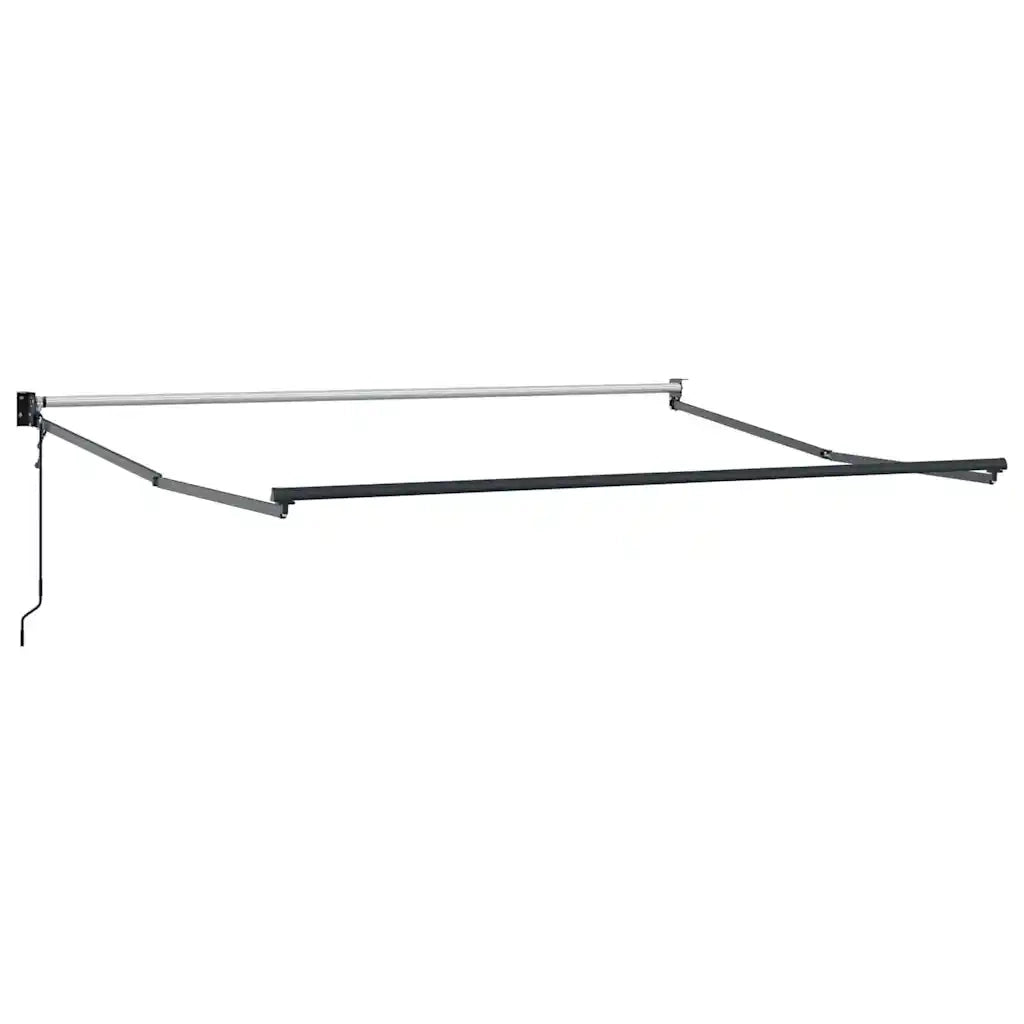 Tenda Retrattile Verde e Bianco 350 x 250 cm 3330476